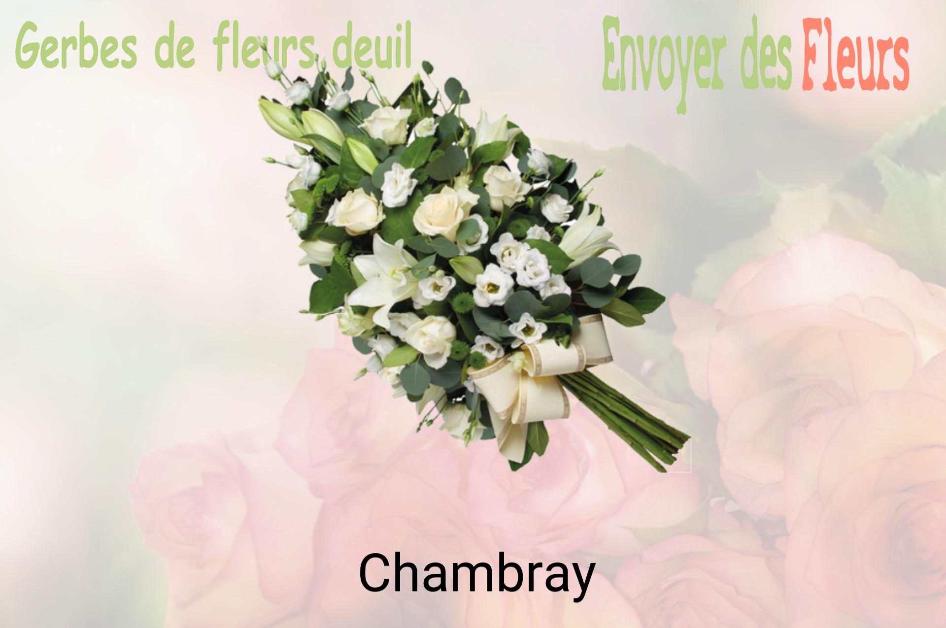 Gerbe de fleurs de deuil livrée à Chambray
